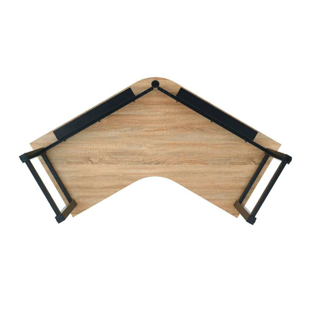 裏面 オフィステーブル ブーメラン型