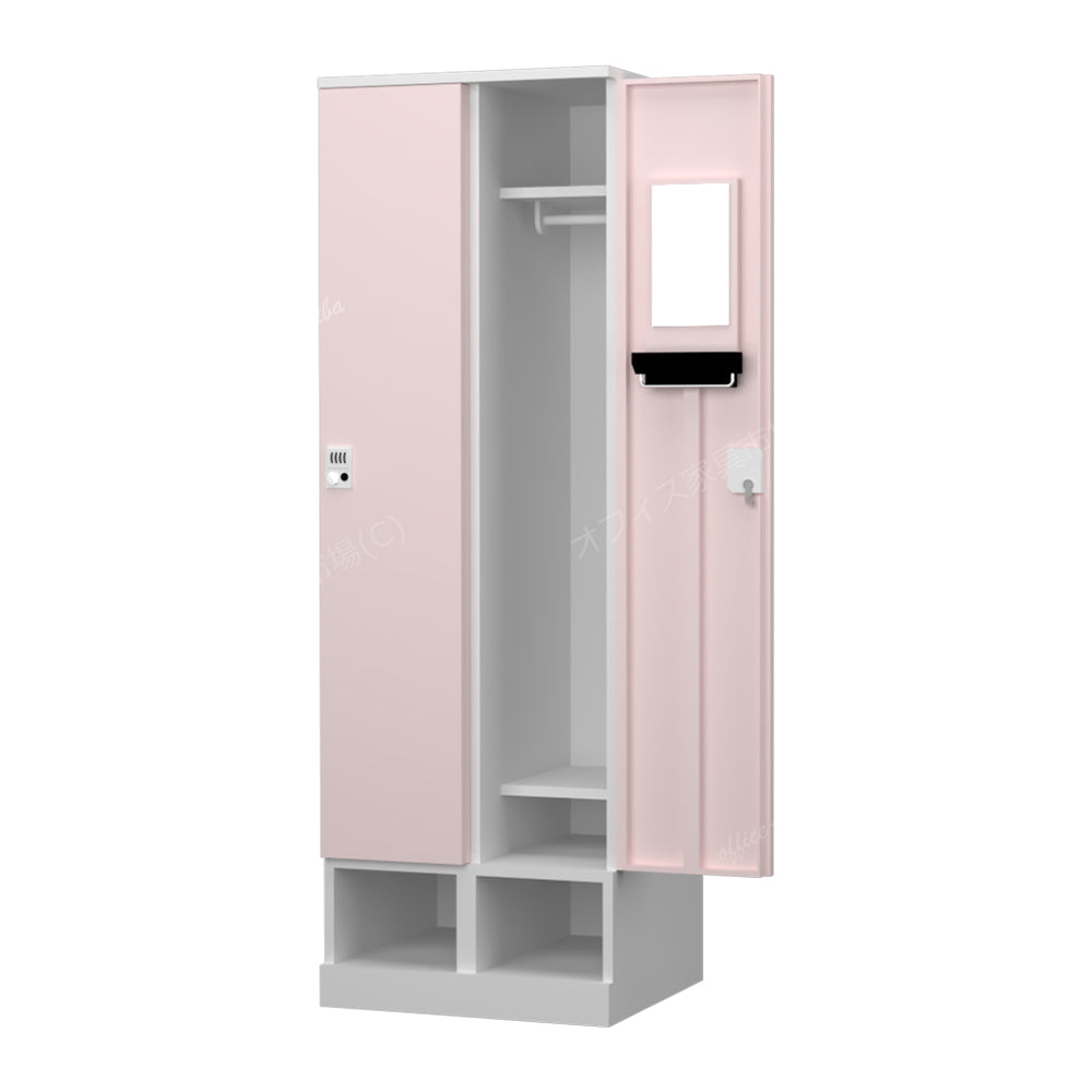 更衣用ロッカー 完成品 下段オープンタイプ 【オフィス家具市場】【HRK-LKT-WH】