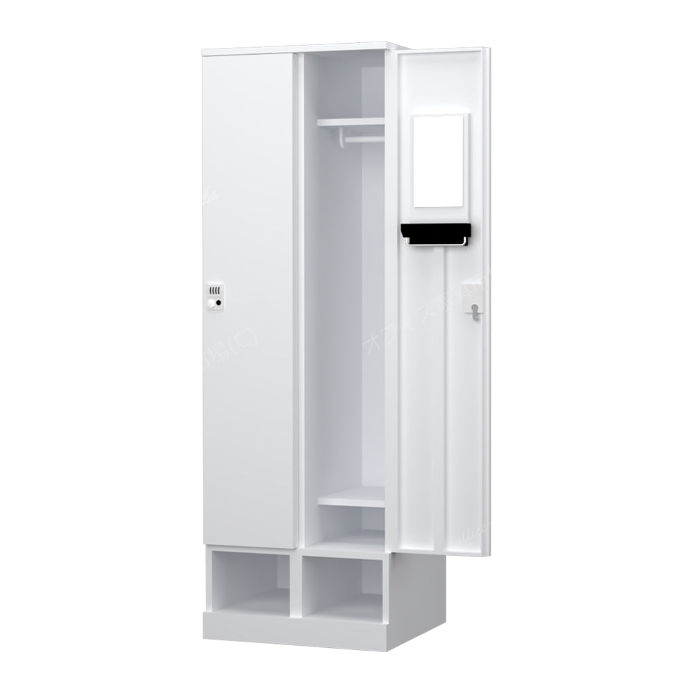 更衣用ロッカー 完成品 下段オープンタイプ 【オフィス家具市場】【HRK-LKT-WH】