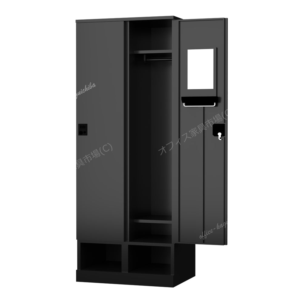 更衣用ロッカー 完成品 下段オープンタイプ 木目柄【オフィス家具市場】【HRK-LKT】