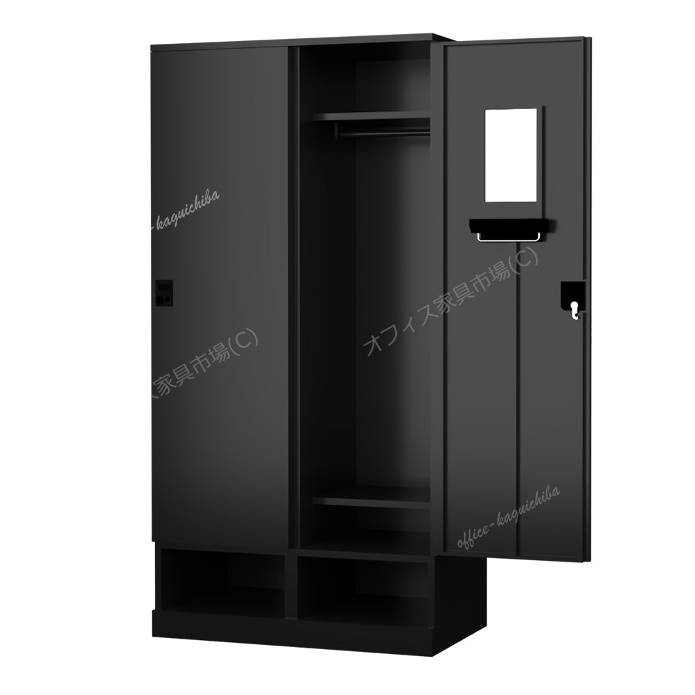更衣用ロッカー 完成品 下段オープンタイプ 木目柄【オフィス家具市場】【HRK-LKT】