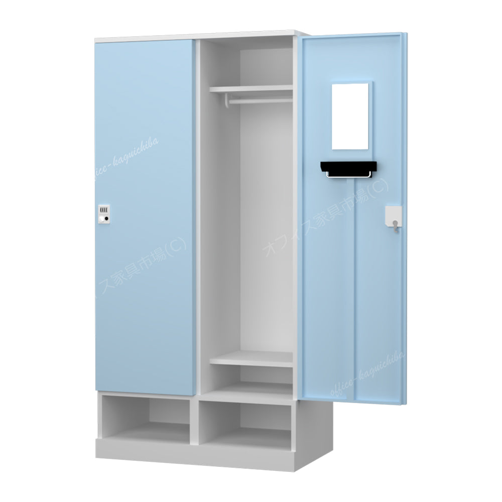 更衣用ロッカー 完成品 下段オープンタイプ 【オフィス家具市場】【HRK-LKT-WH】