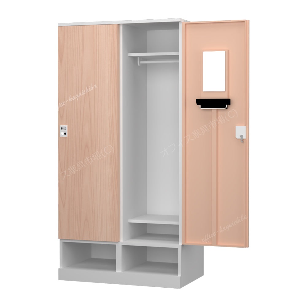 更衣用ロッカー 完成品 下段オープンタイプ 【オフィス家具市場】【HRK-LKT-WH】
