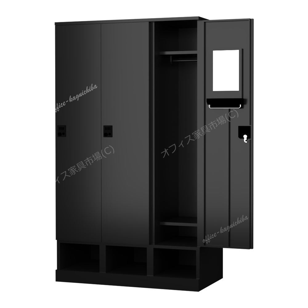 更衣用ロッカー 完成品 下段オープンタイプ 木目柄【オフィス家具市場】【HRK-LKT】