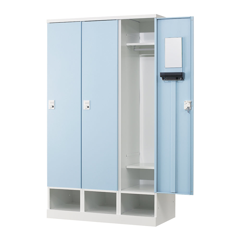 更衣用ロッカー 完成品 下段オープンタイプ 【オフィス家具市場】【HRK-LKT-WH】