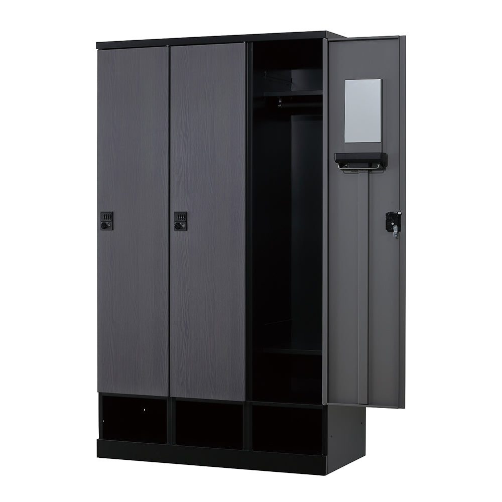 更衣用ロッカー 完成品 下段オープンタイプ 木目柄【オフィス家具市場】【HRK-LKT】