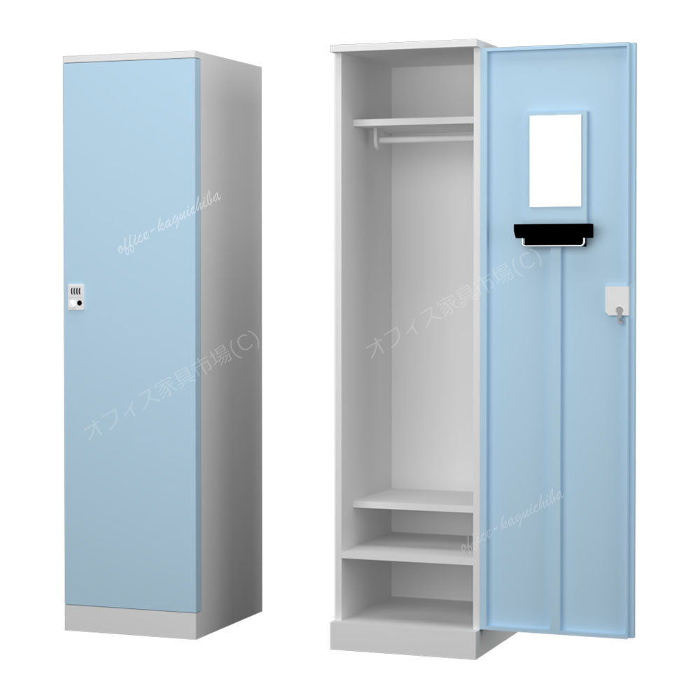更衣用ロッカー 完成品 オール扉タイプ 本体ホワイト【オフィス家具市場】【HRK-LTT-WH】