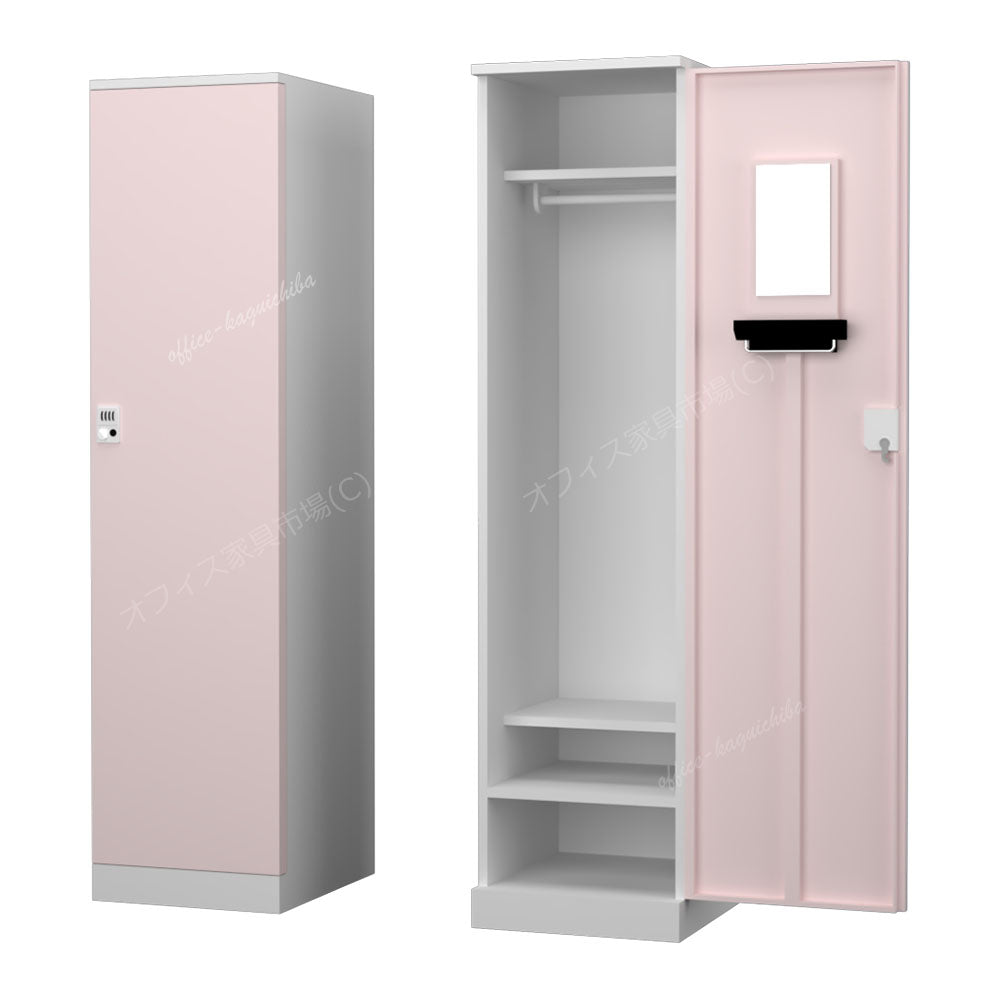 更衣用ロッカー 完成品 オール扉タイプ 本体ホワイト【オフィス家具市場】【HRK-LTT-WH】