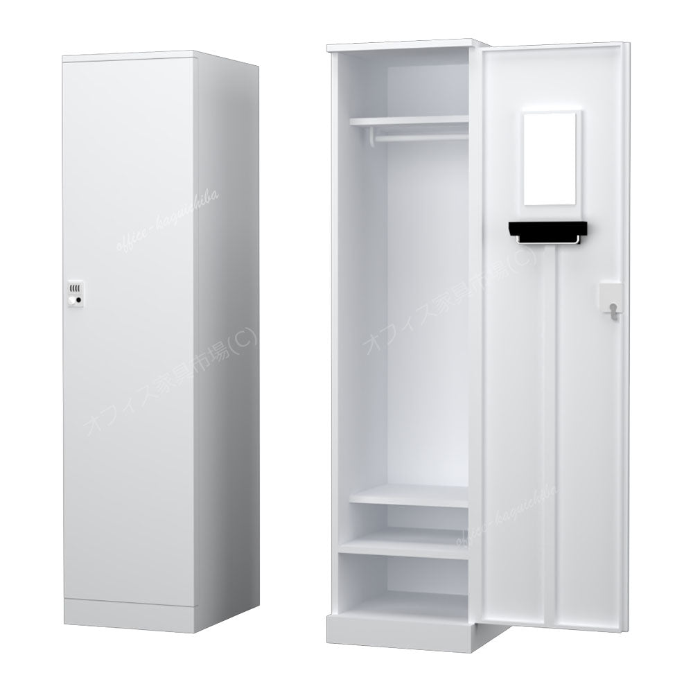 更衣用ロッカー 完成品 オール扉タイプ 本体ホワイト【オフィス家具市場】【HRK-LTT-WH】