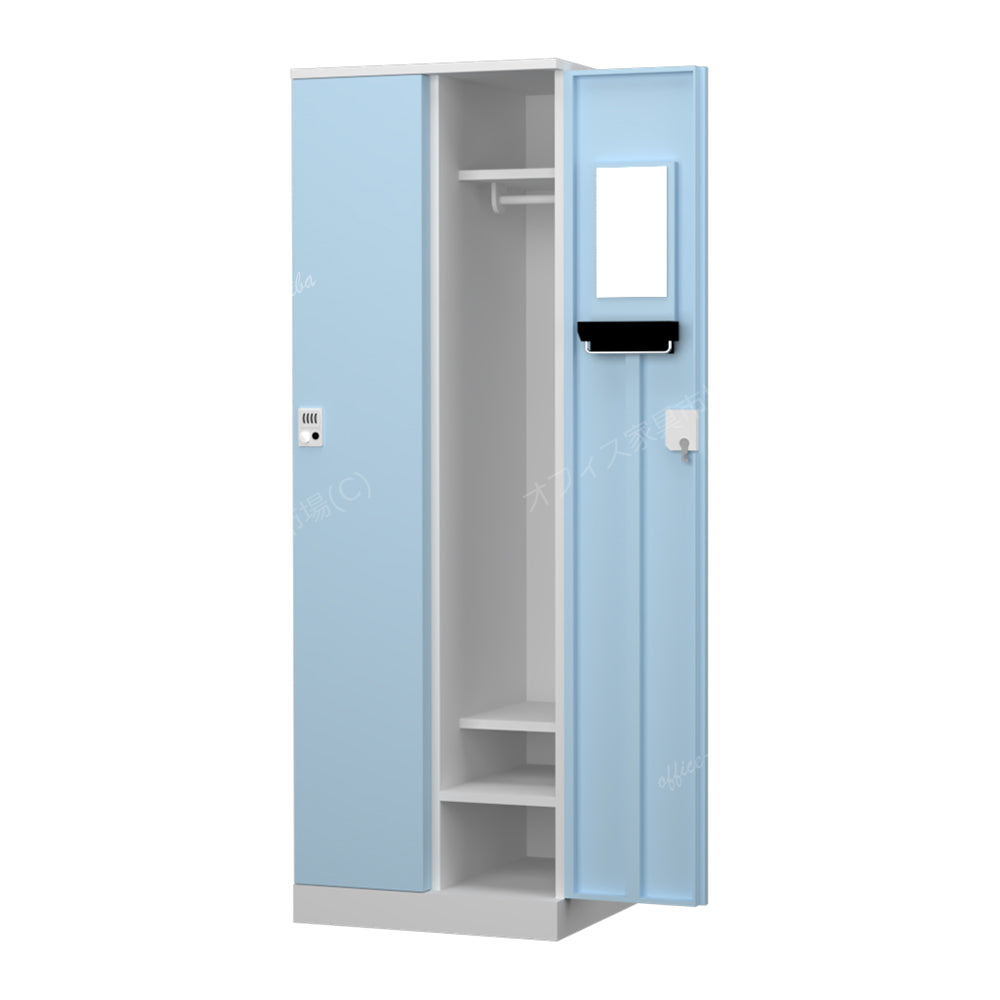 更衣用ロッカー 完成品 オール扉タイプ 本体ホワイト【オフィス家具市場】【HRK-LTT-WH】