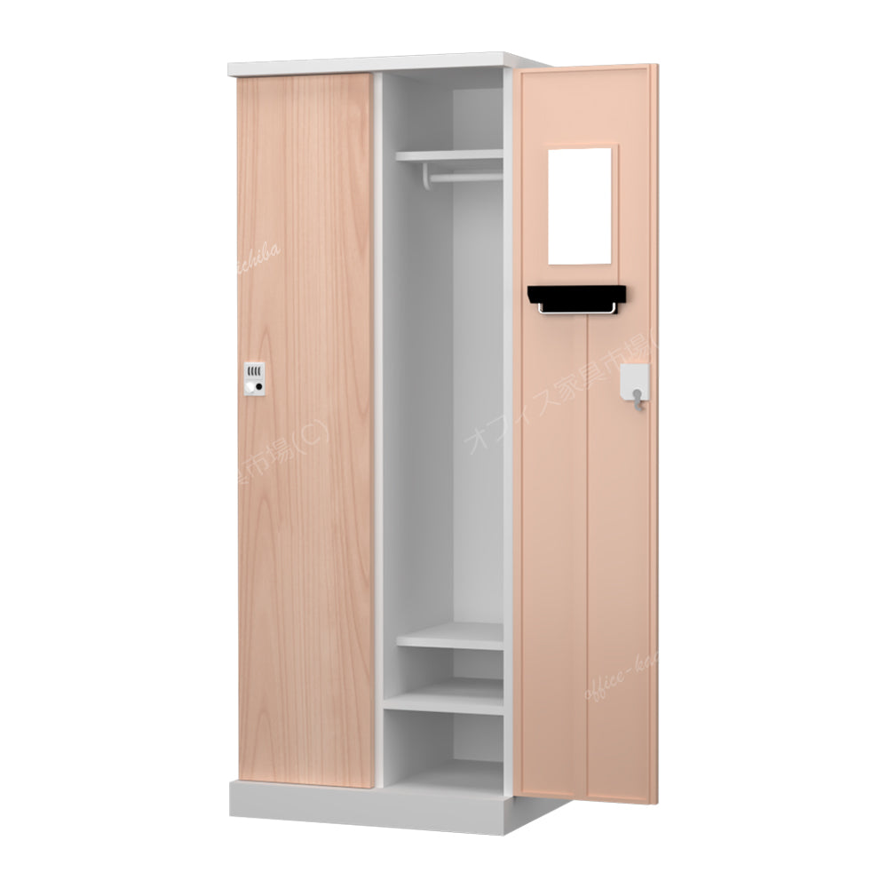 更衣用ロッカー 完成品 オール扉タイプ 本体ホワイト【オフィス家具市場】【HRK-LTT-WH】