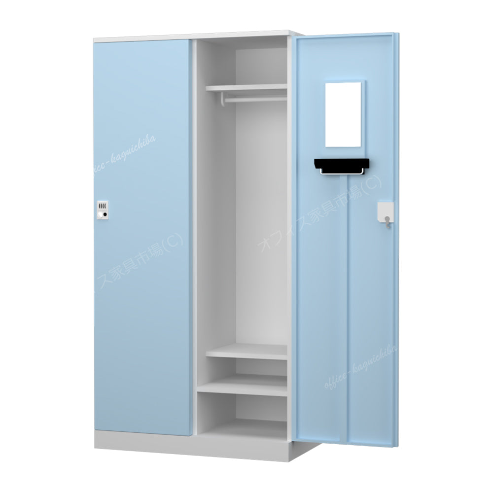 更衣用ロッカー 完成品 オール扉タイプ 本体ホワイト【オフィス家具市場】【HRK-LTT-WH】