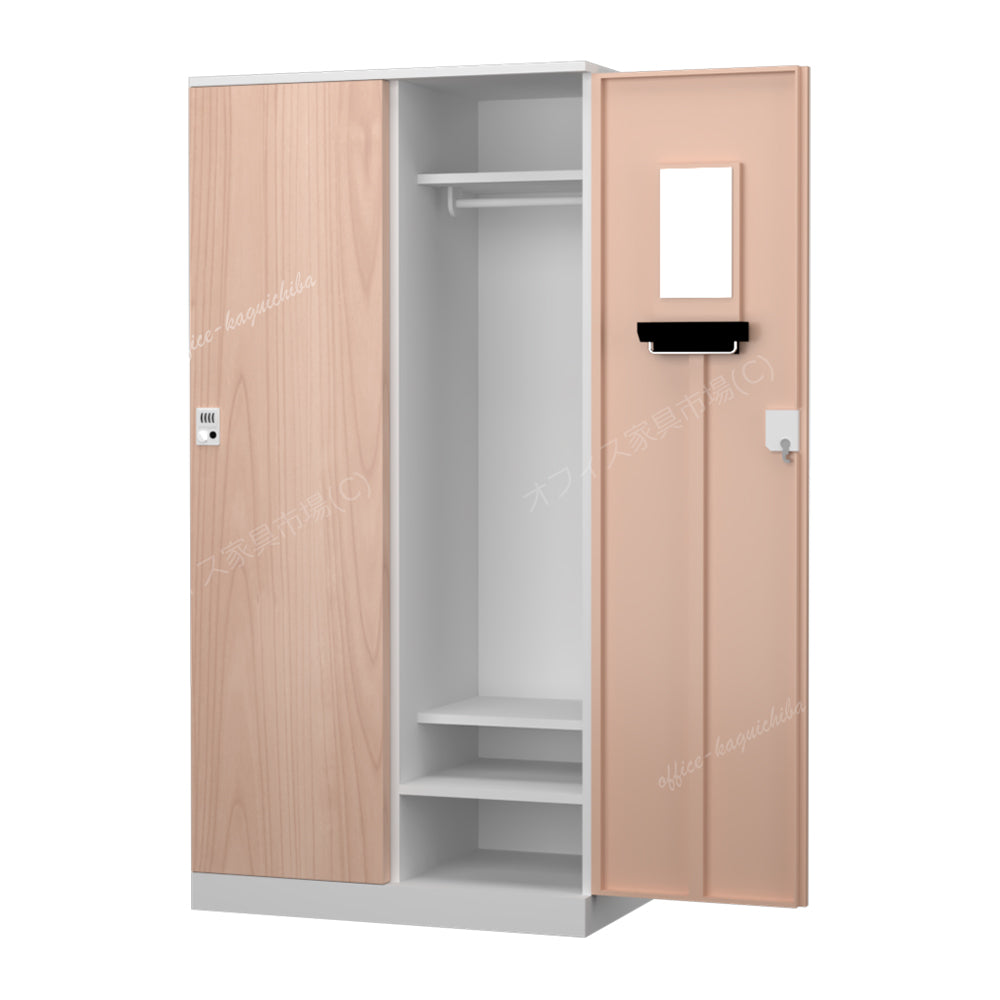 更衣用ロッカー 完成品 オール扉タイプ 本体ホワイト【オフィス家具市場】【HRK-LTT-WH】