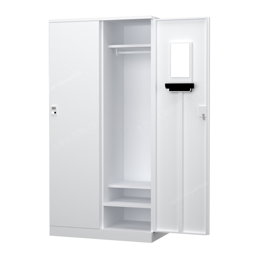 更衣用ロッカー 完成品 オール扉タイプ 本体ホワイト【オフィス家具市場】【HRK-LTT-WH】