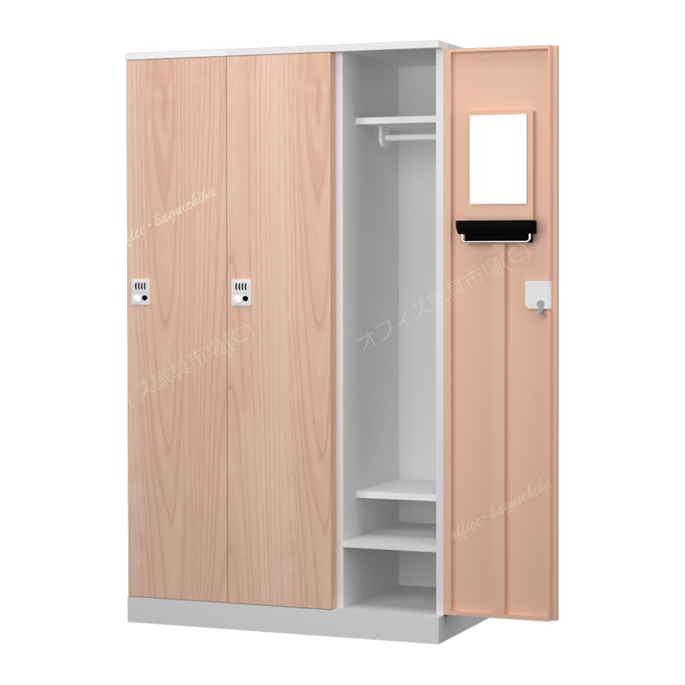 更衣用ロッカー 完成品 オール扉タイプ 本体ホワイト【オフィス家具市場】【HRK-LTT-WH】