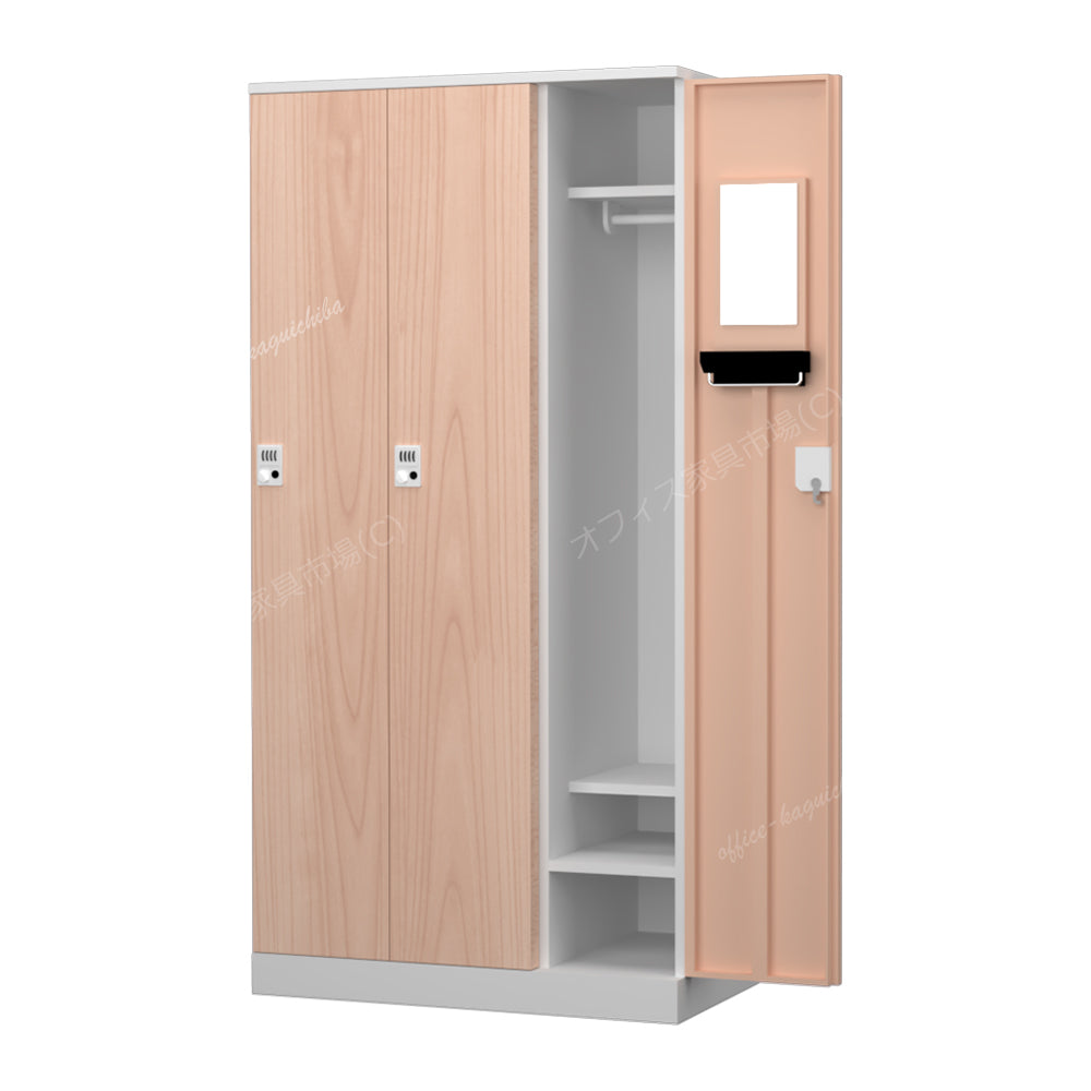 更衣用ロッカー 完成品 オール扉タイプ 本体ホワイト【オフィス家具市場】【HRK-LTT-WH】