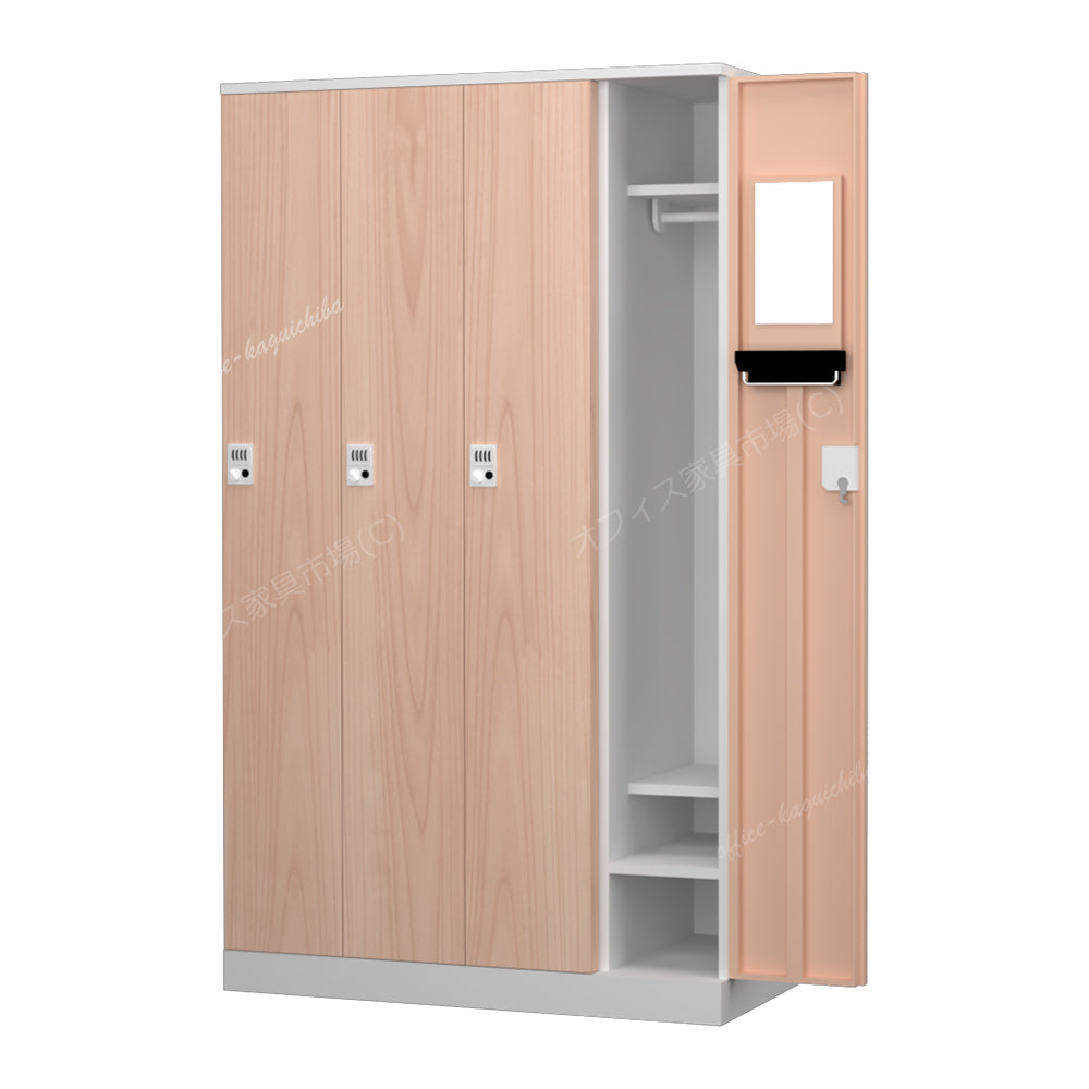 更衣用ロッカー 完成品 オール扉タイプ 本体ホワイト【オフィス家具市場】【HRK-LTT-WH】
