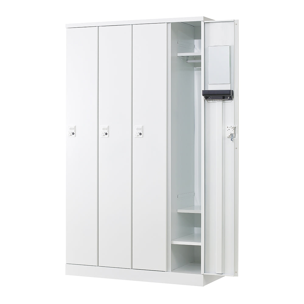 更衣用ロッカー 完成品 オール扉タイプ 本体ホワイト【オフィス家具市場】【HRK-LTT-WH】