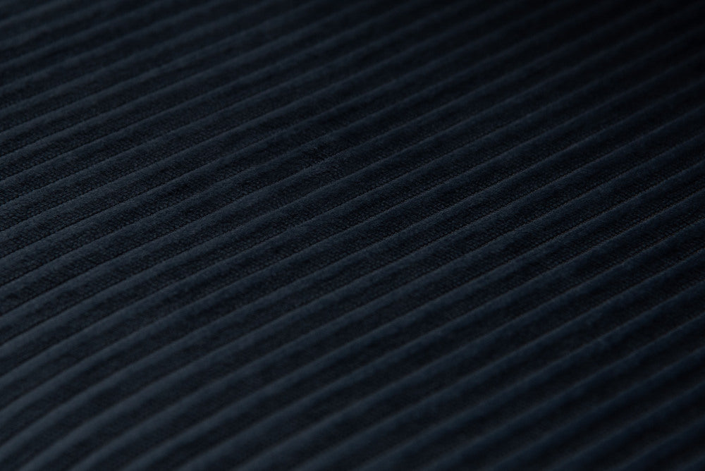 ブルー コーデュロイ素材 デスクチェア