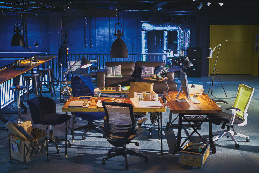 ロールデスクチェア オフィスチェア ブラック