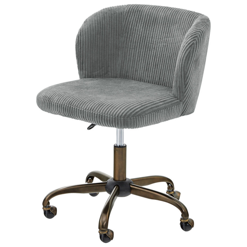 オフィスチェア グレー ボールキャスター