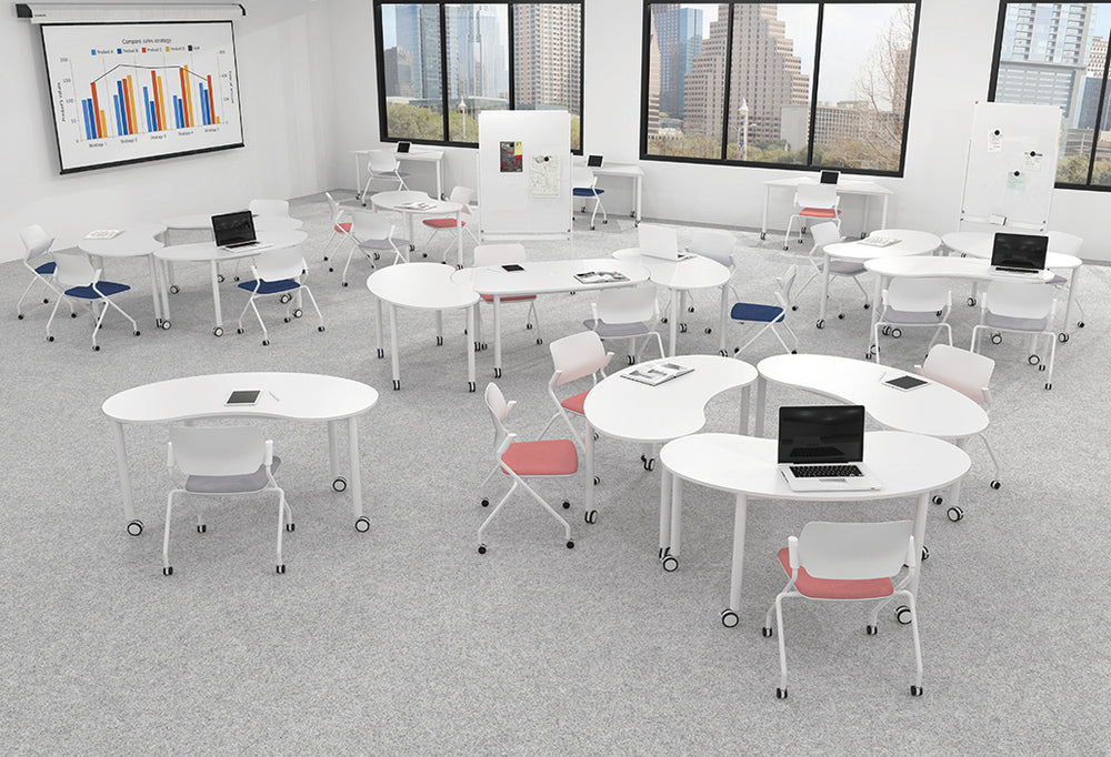 ミーティングテーブル 多様なレイアウト 自由に組合せ