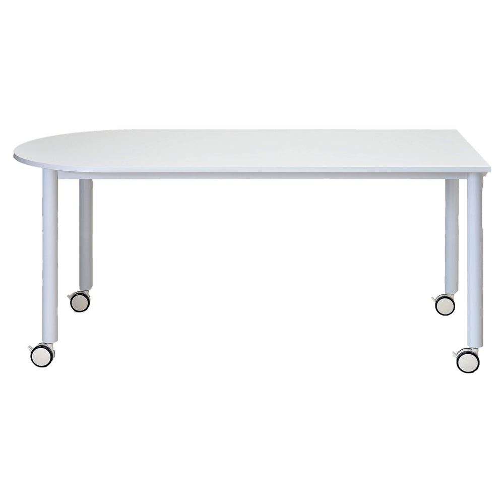 U字形天板 ミーティング用テーブル キャスター付