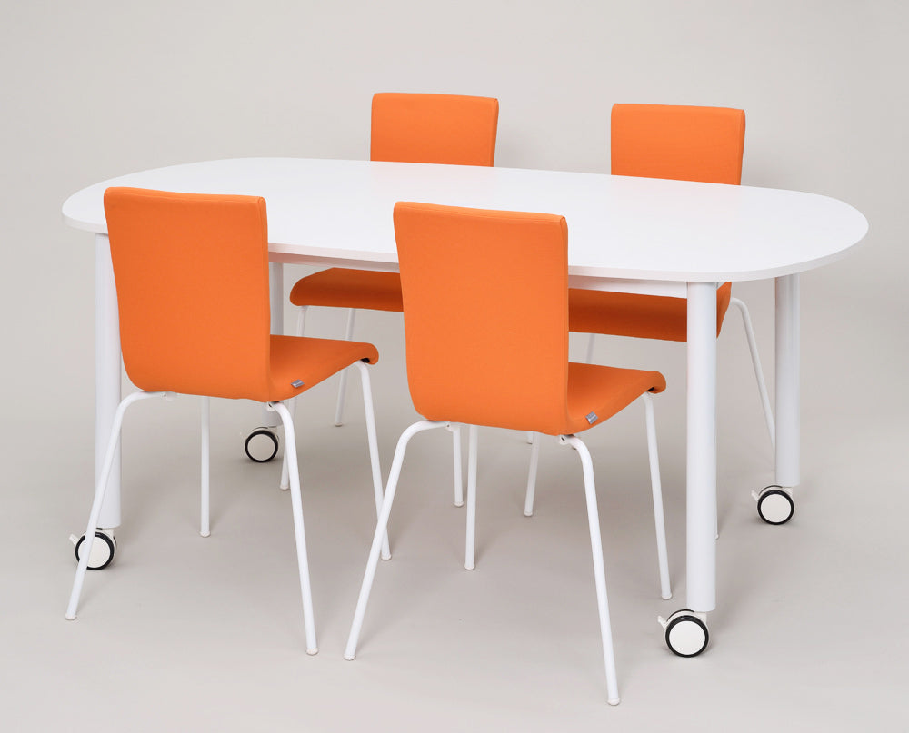 会議テーブル ホワイト脚 組み立て簡単