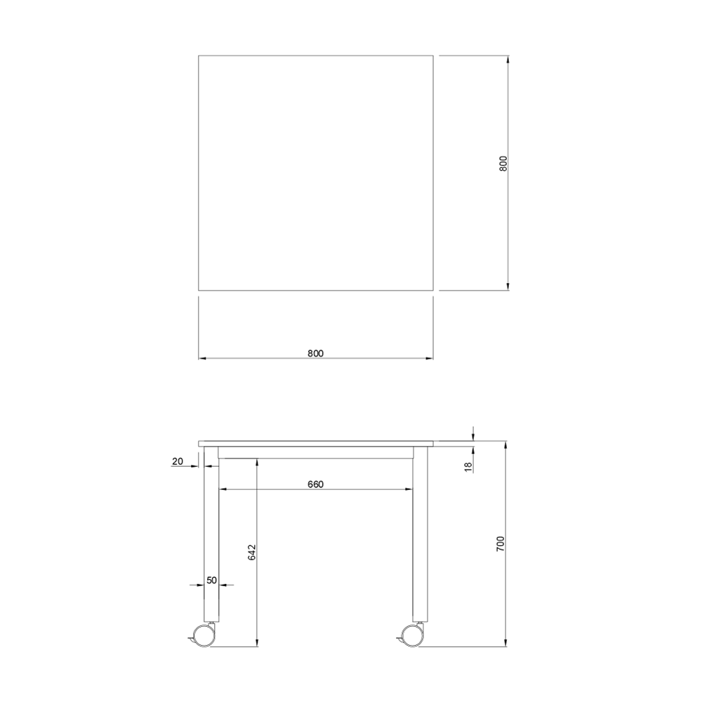 正方形 角型テーブル 商品サイズ