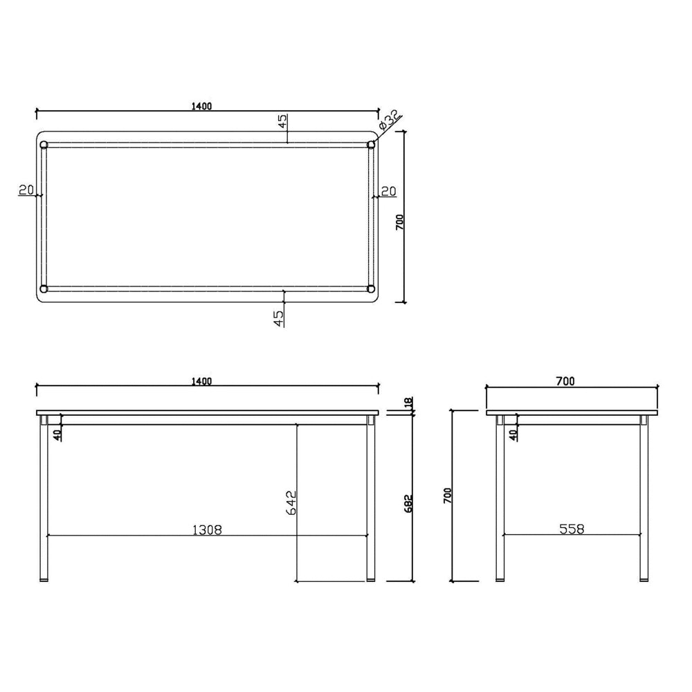 幅1400mm 長方形 商品サイズ