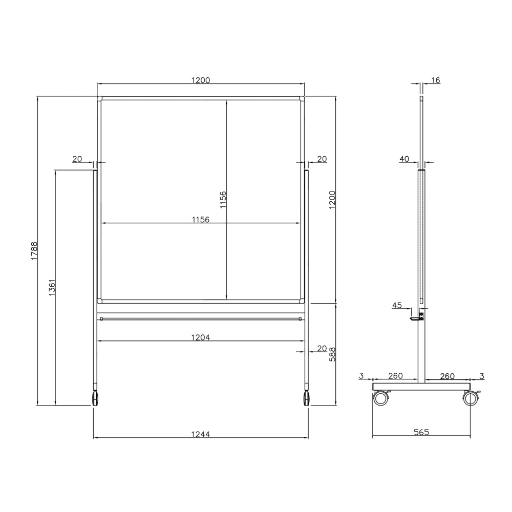 スチール製のボード サイズ 片面