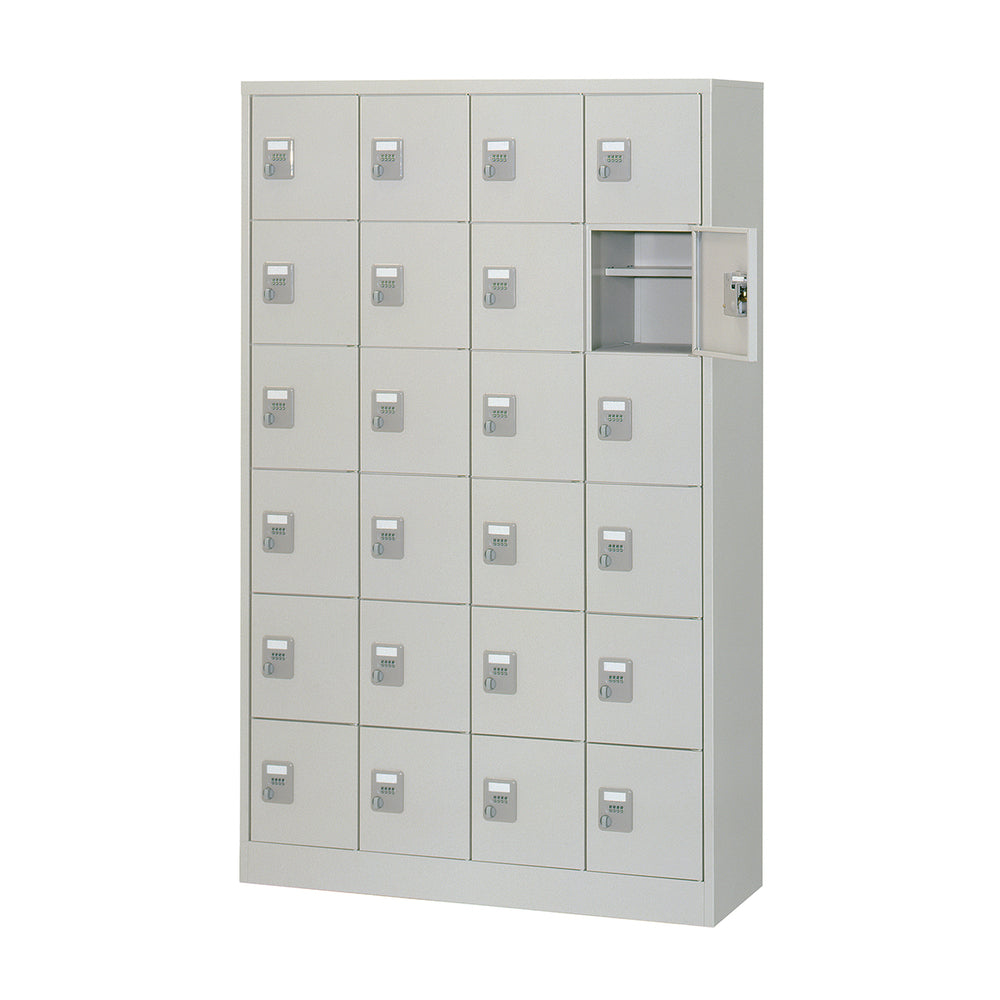 24人用シューズロッカー 洗練されたロッカー 錠付き収納