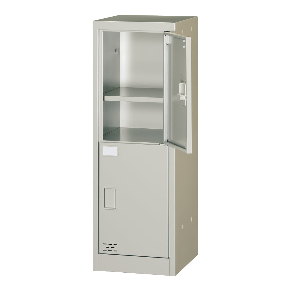 1列2段 2人用ロッカー 可動式棚板付