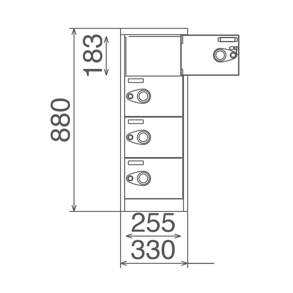 小型ロッカー スペース管理 鍵なしタイプ