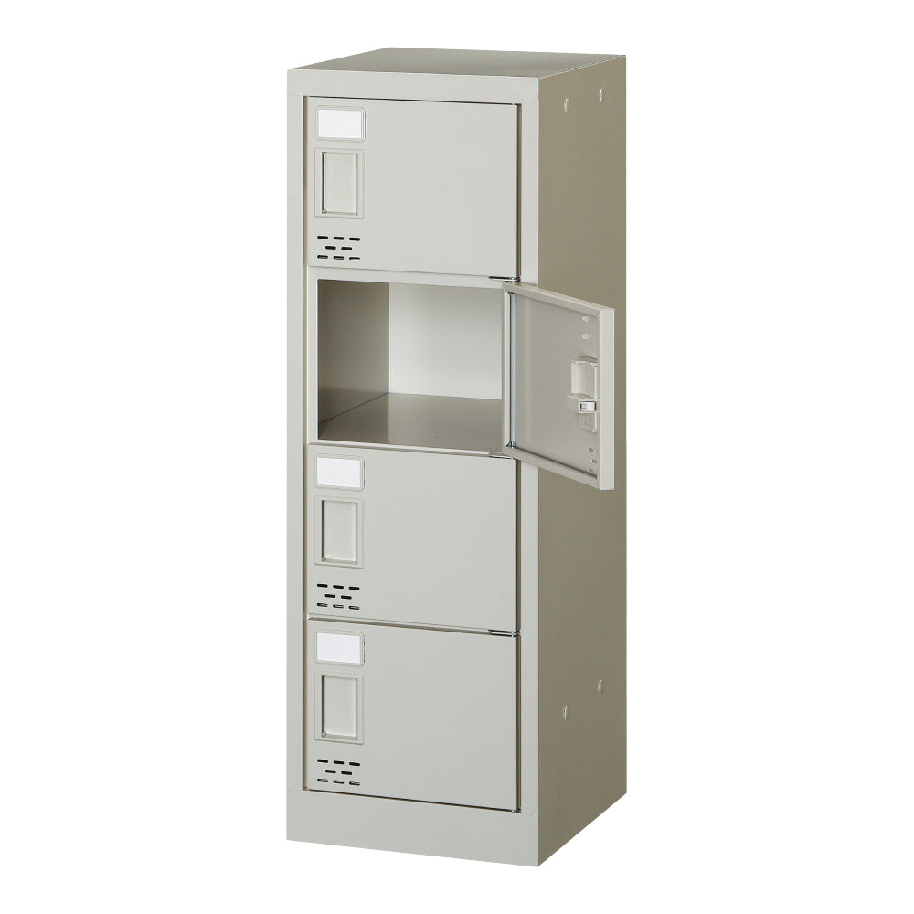 スリムデザイン シューズ棚 4人用ロッカー