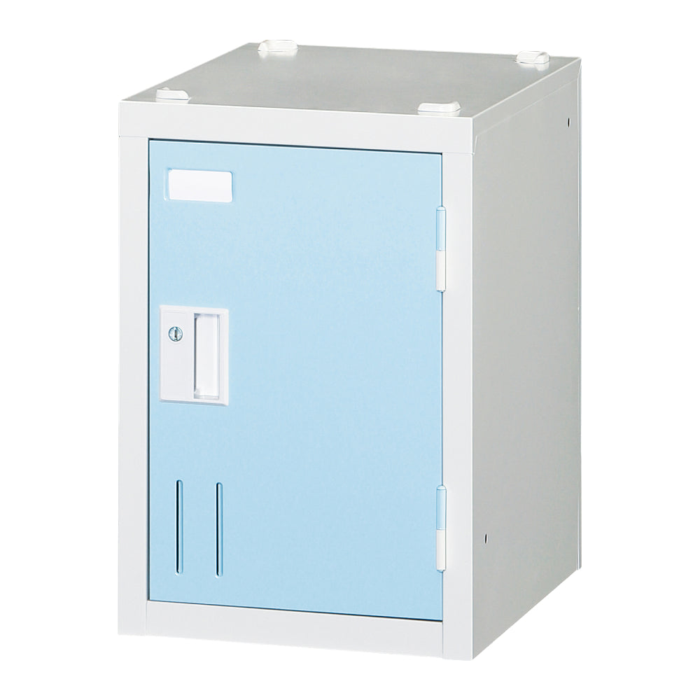 ライトブルー扉 1人用ロッカー 横連結可能