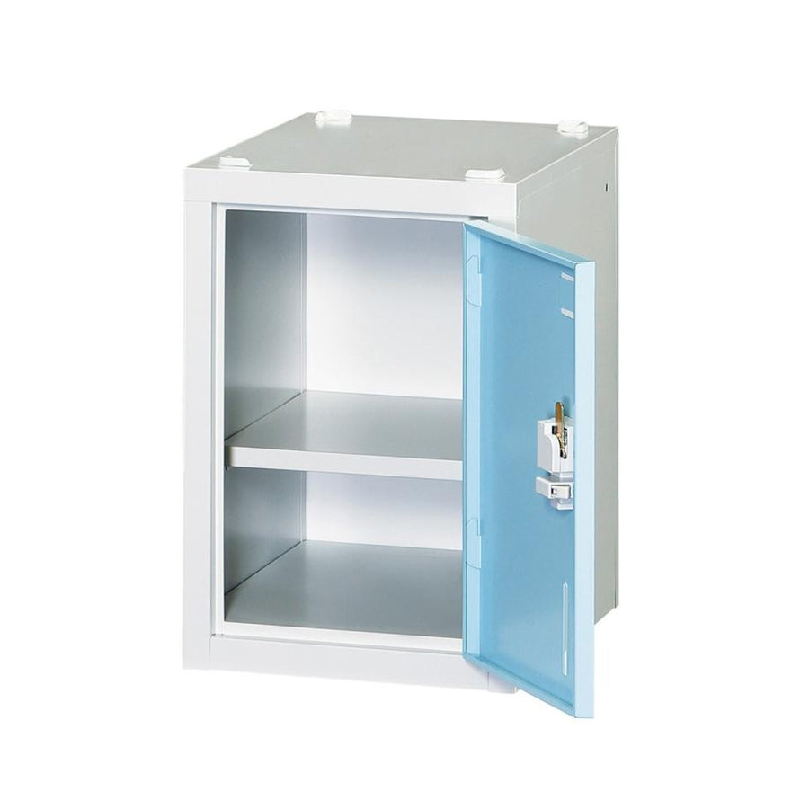 連結可能 ミニロッカー 小物入れ 扉ライトブルー