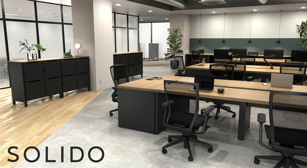 オフィスレイアウト パソコンデスク