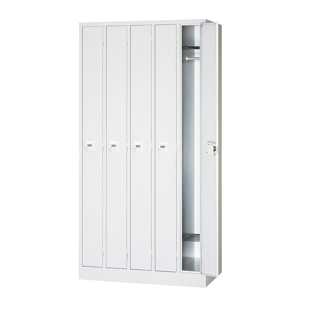 ダイヤル錠 5人用 スリムロッカー