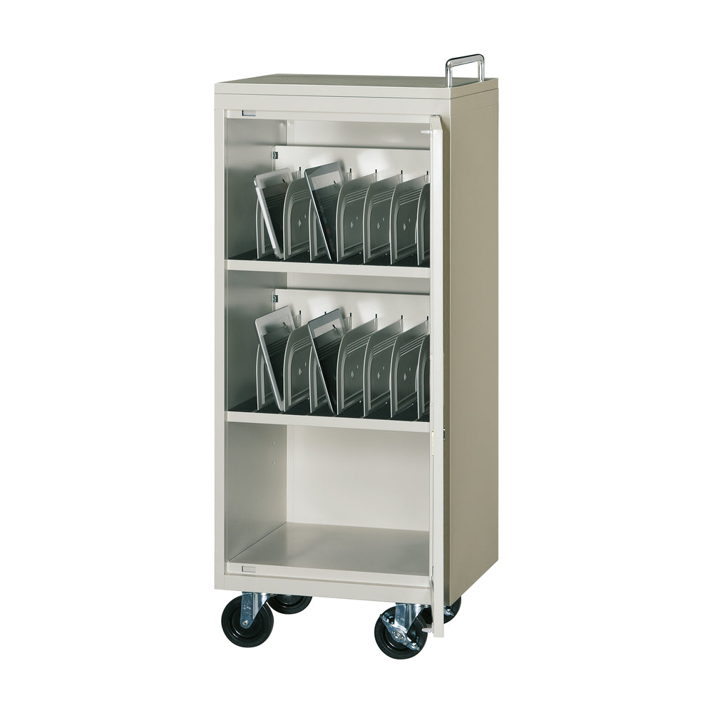 キャスター付き 片開き1列3段 タブレット保管庫16台用