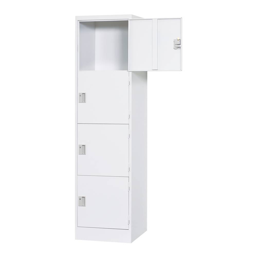 スーツ収納 業務用ロッカー ホワイトグレー