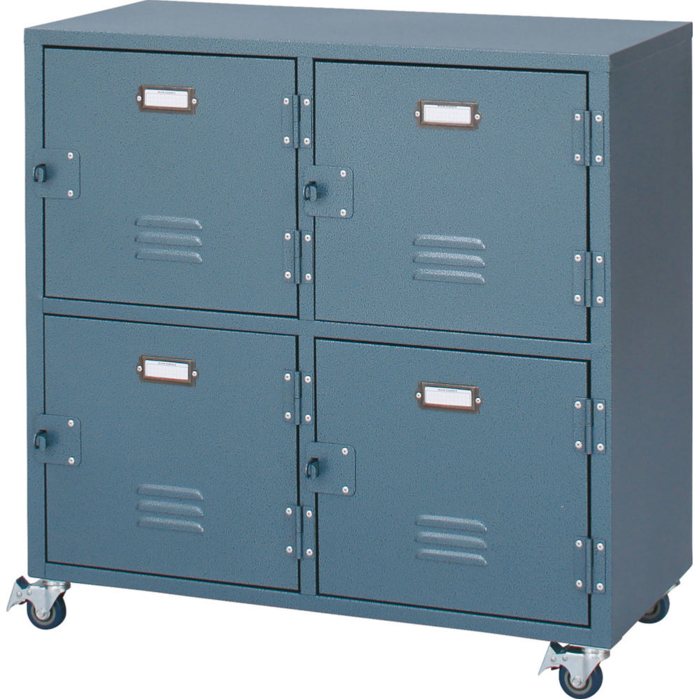 2列2段 スチールチェスト グリーン