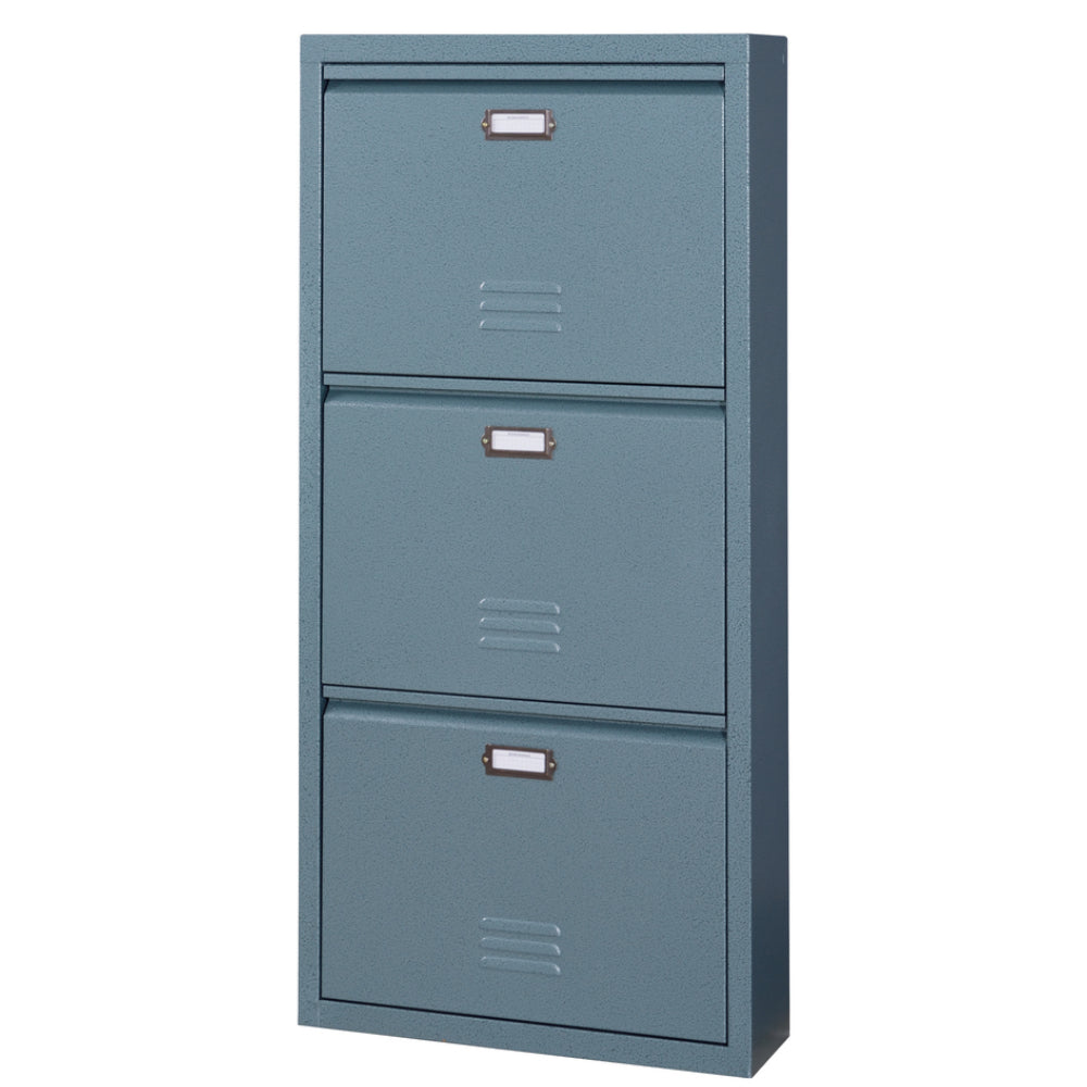 グリーン ルーバーカット シューズラック