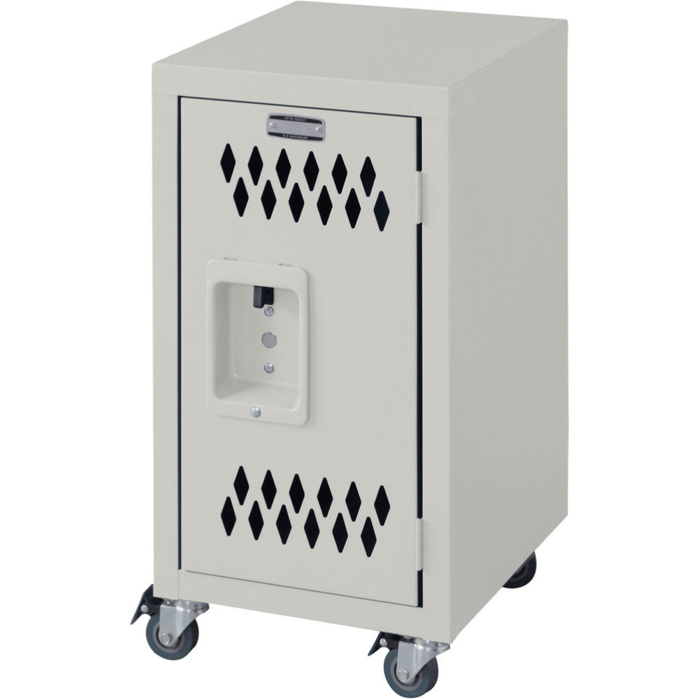 プッシュ式のロック付き チェストS スチール製