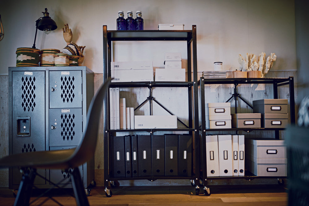 スチールロッカー キャスター付き ロックロッカー スチールチェスト 鍵なし【az-tofpn-40】