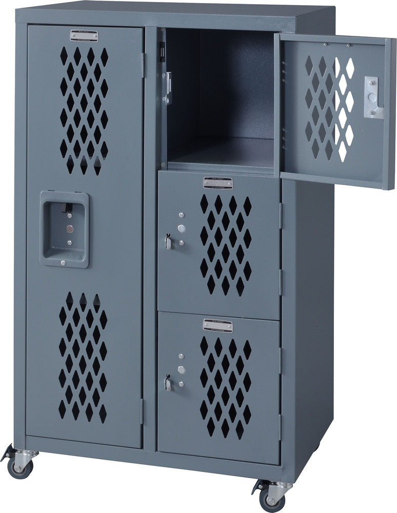 スチールロッカー キャスター付き ロックロッカー スチールチェスト 鍵なし【az-tofpn-40】