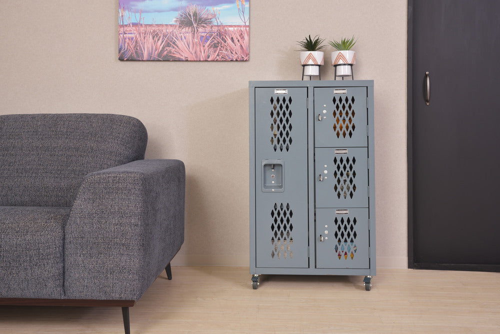 スチールロッカー キャスター付き ロックロッカー スチールチェスト 鍵なし【az-tofpn-40】