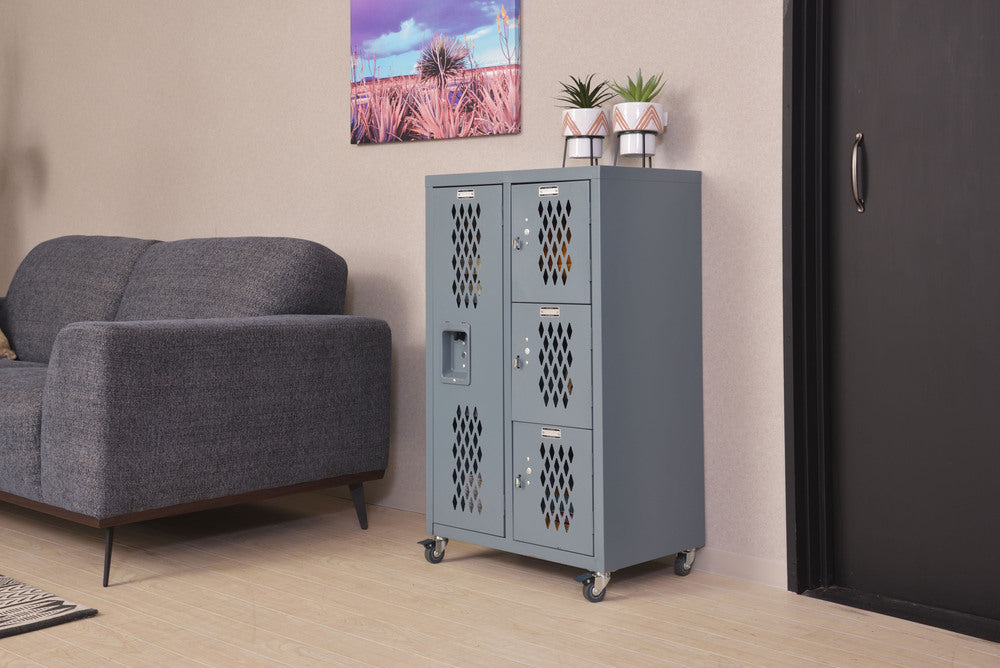 スチールロッカー キャスター付き ロックロッカー スチールチェスト 鍵なし【az-tofpn-40】