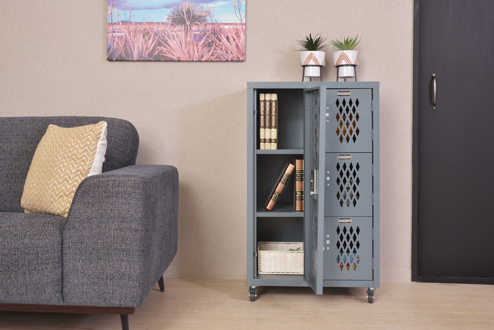 スチールロッカー キャスター付き ロックロッカー スチールチェスト 鍵なし【az-tofpn-40】