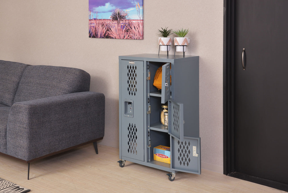 スチールロッカー キャスター付き ロックロッカー スチールチェスト 鍵なし【az-tofpn-40】